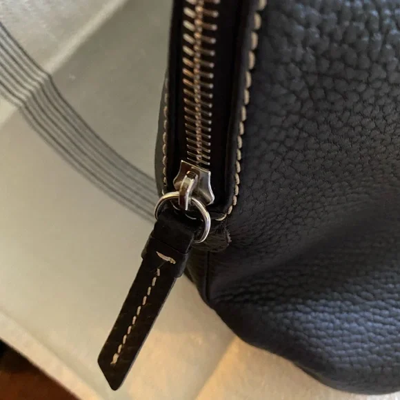 Dooney and Bourke Brown Pebble Leather Satchel - Picture 4 of 10